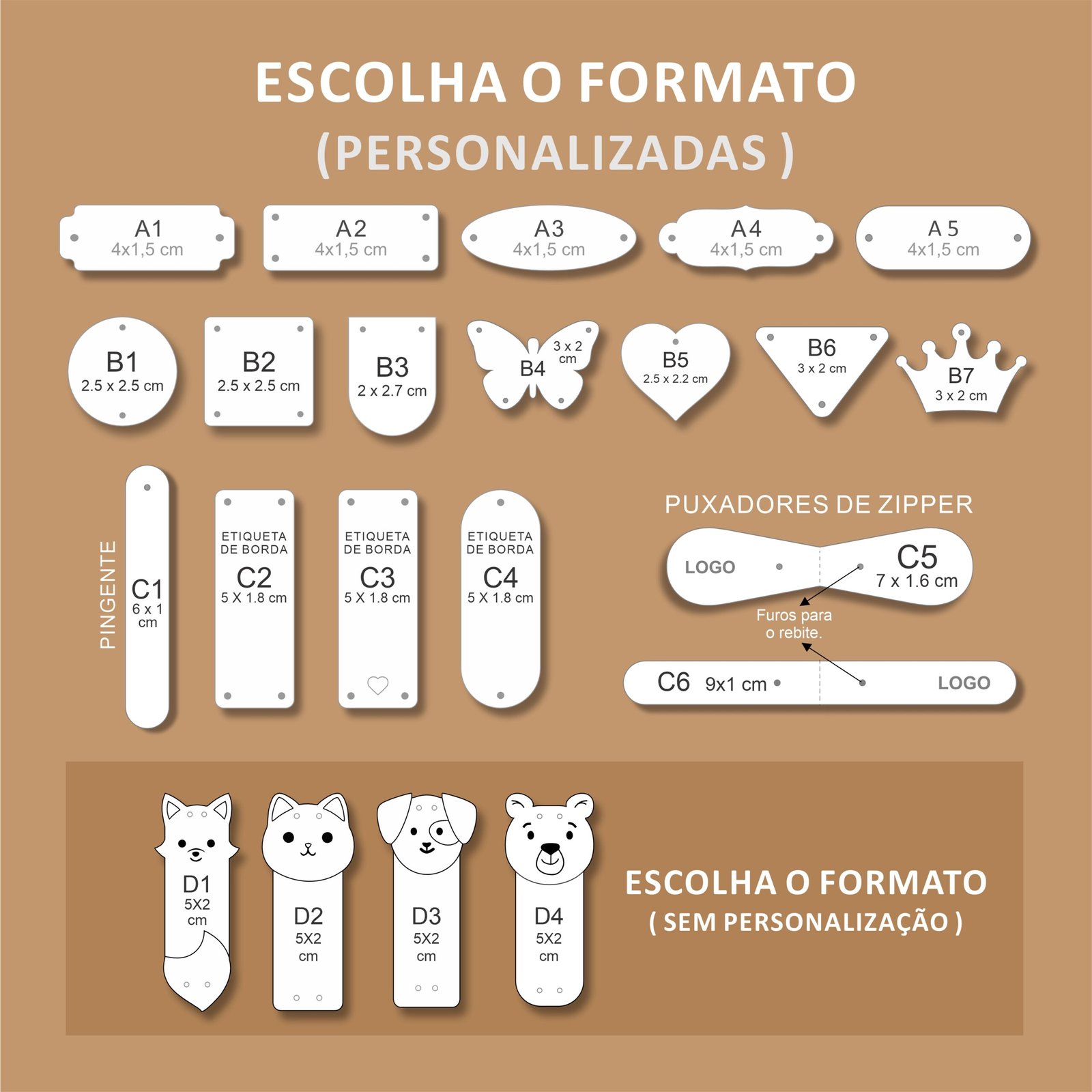 Etiquetas em Sintético Médio - Imagem 2