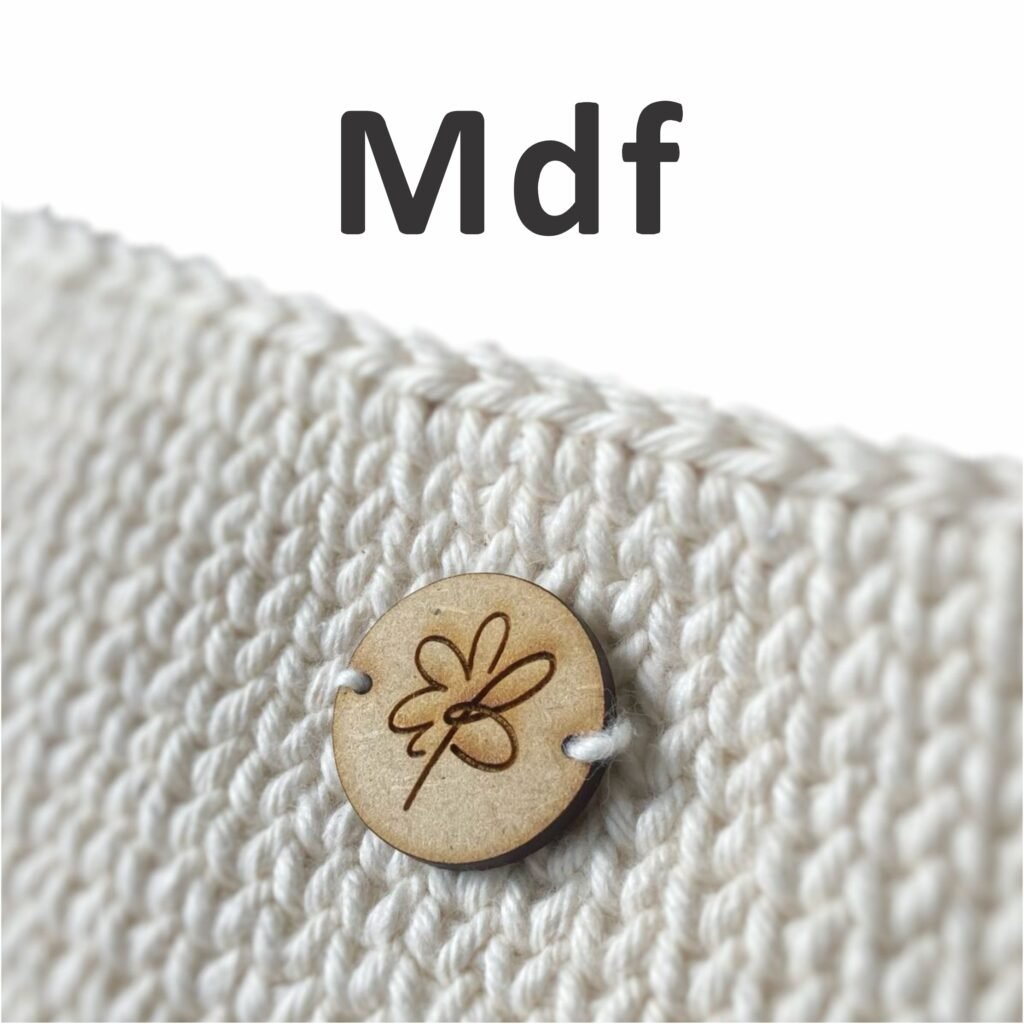 Etiquetas em MDF